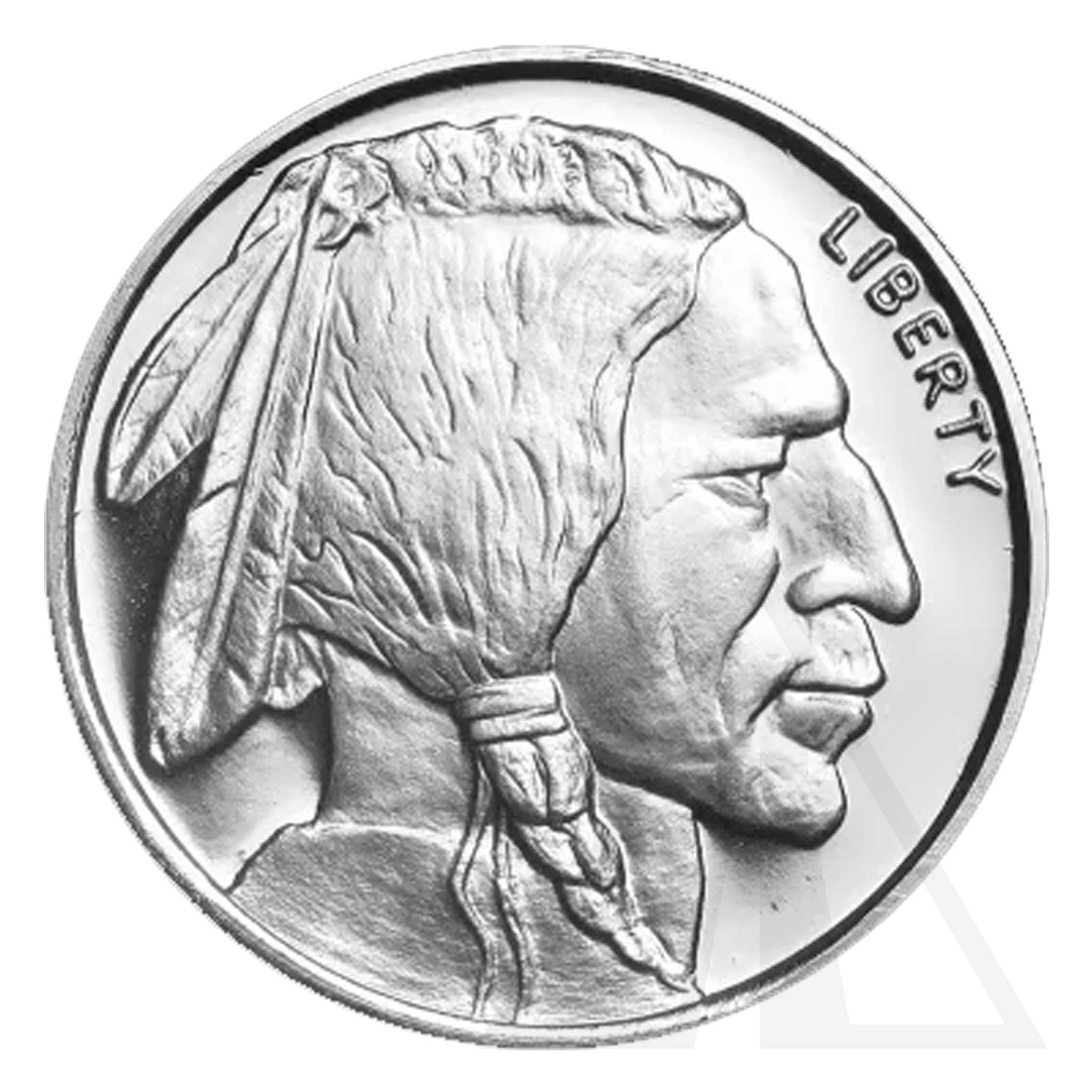 1/2 Oz Silvertowne Mint Buffalo Round