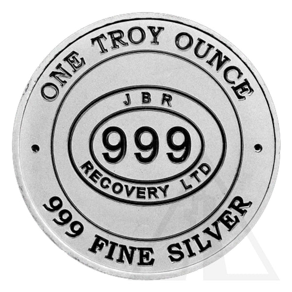 1 Oz JBR Silver Round