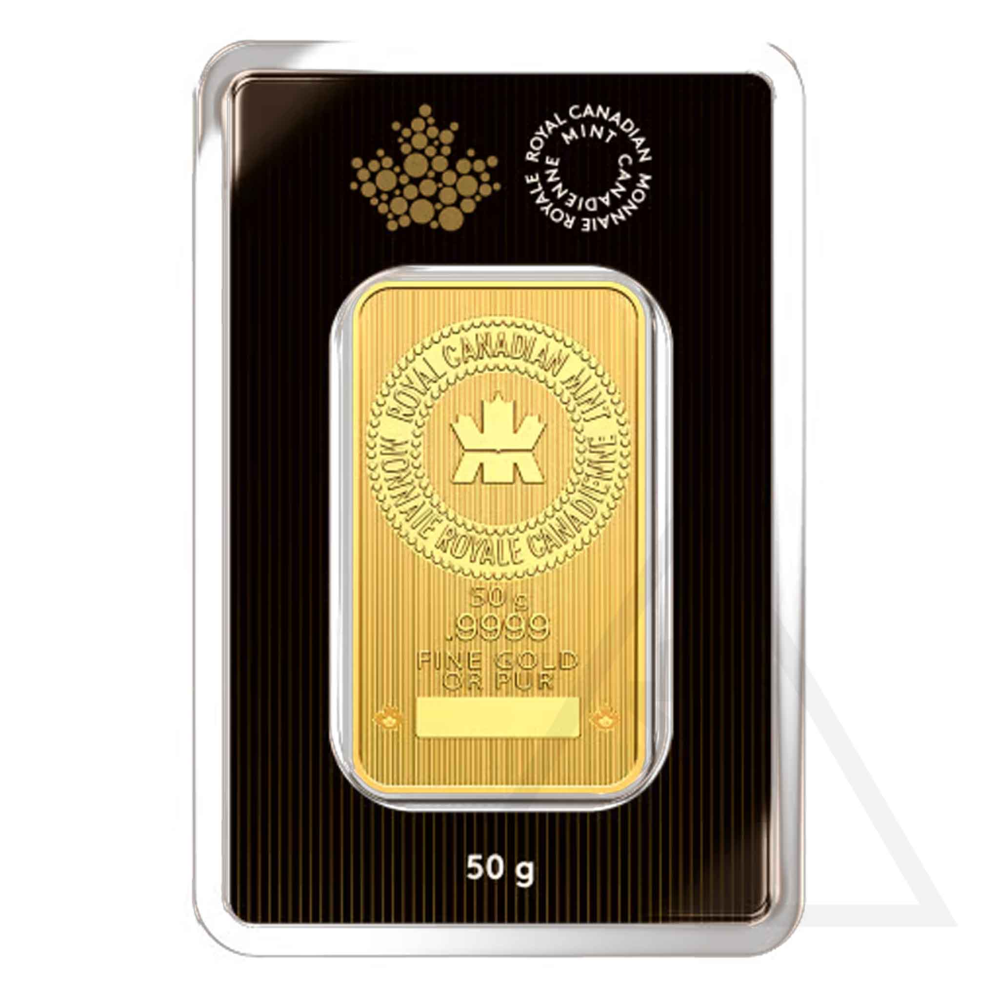 50 gram RCM gold bar