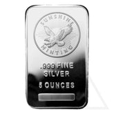 5 Oz Sunshine Mint Silver Bar