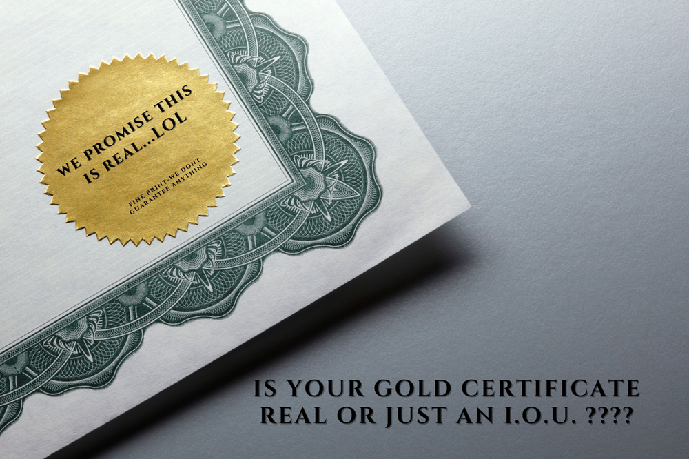 Gold and Silver Certificates