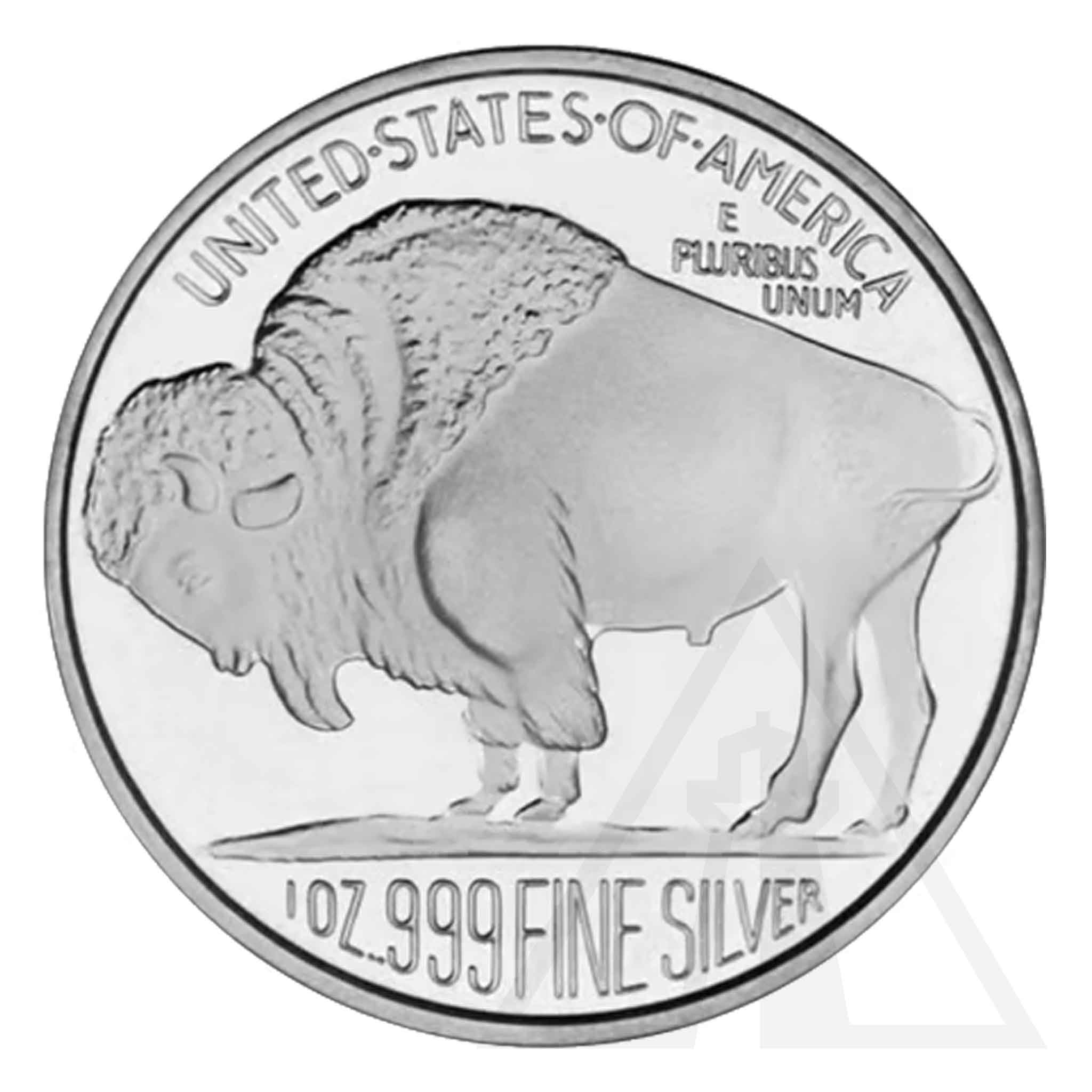 1 Oz Silvertowne Buffalo Silver Round