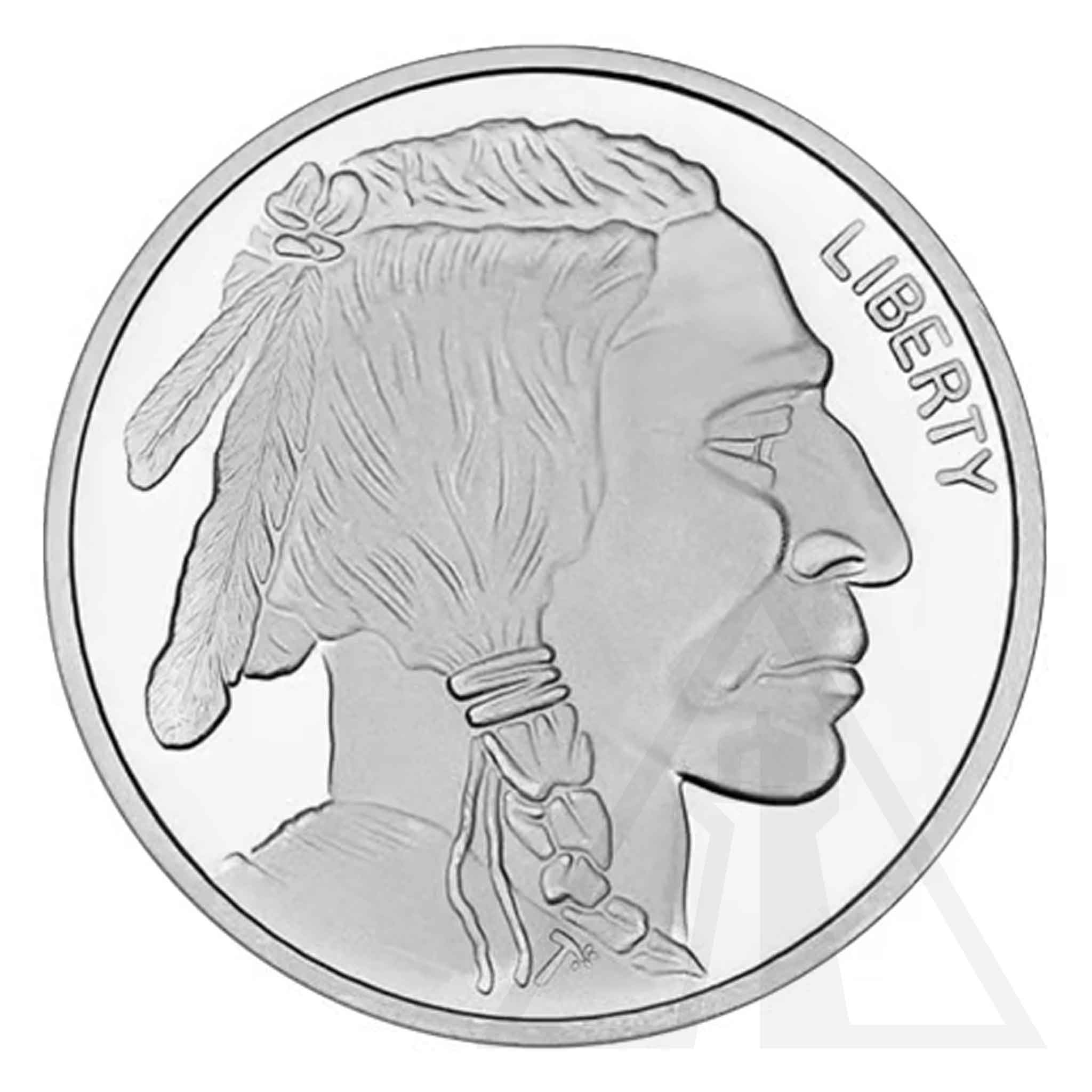 1 Oz Silvertowne Buffalo Silver Round