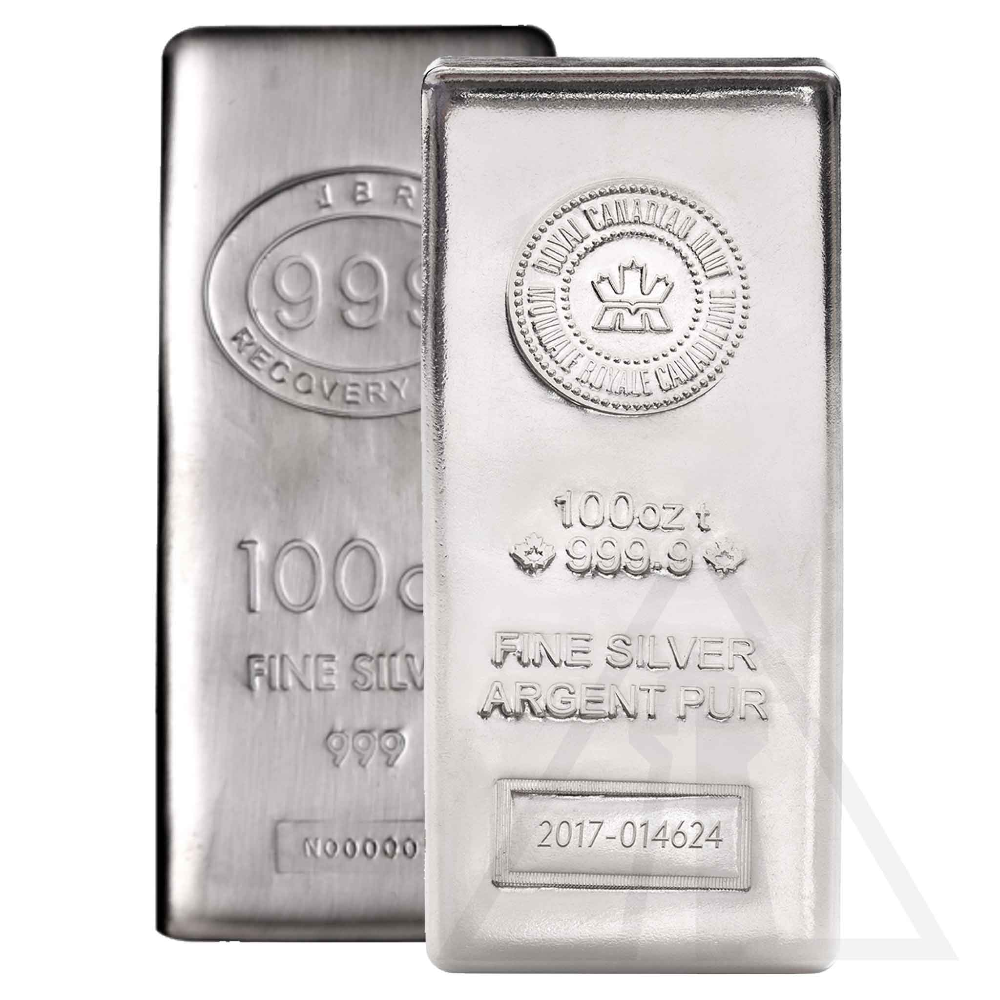 100 Oz Assorted Silver Bar