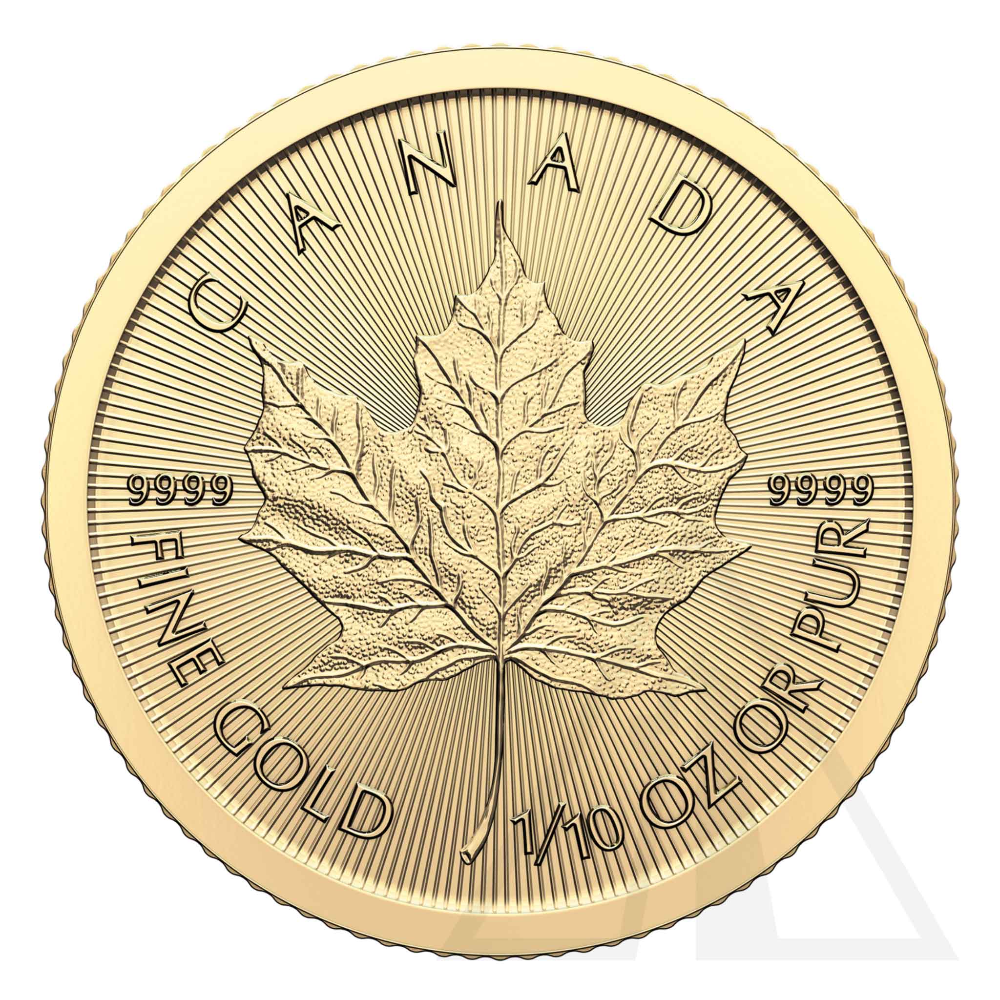 1/10 Oz Gold Maple Leaf Coin 2024