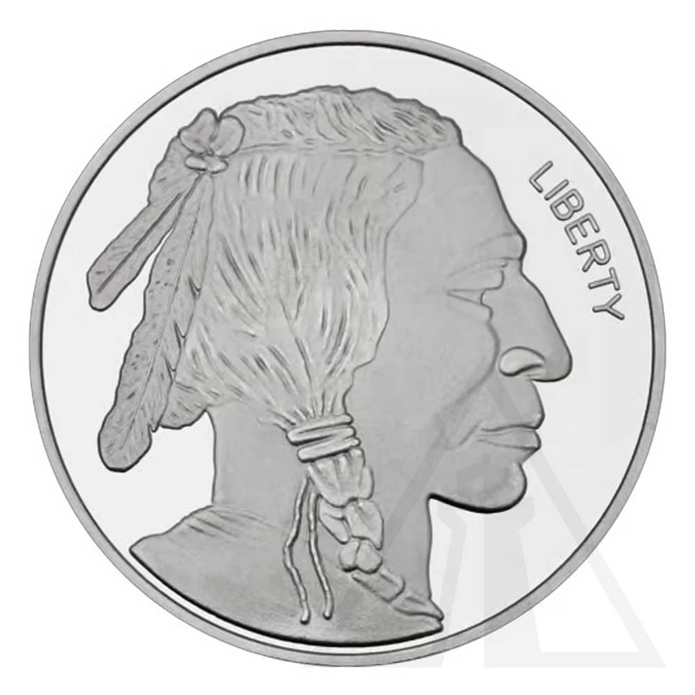 5 Oz Buffalo Silver Round - Silvertowne Mint