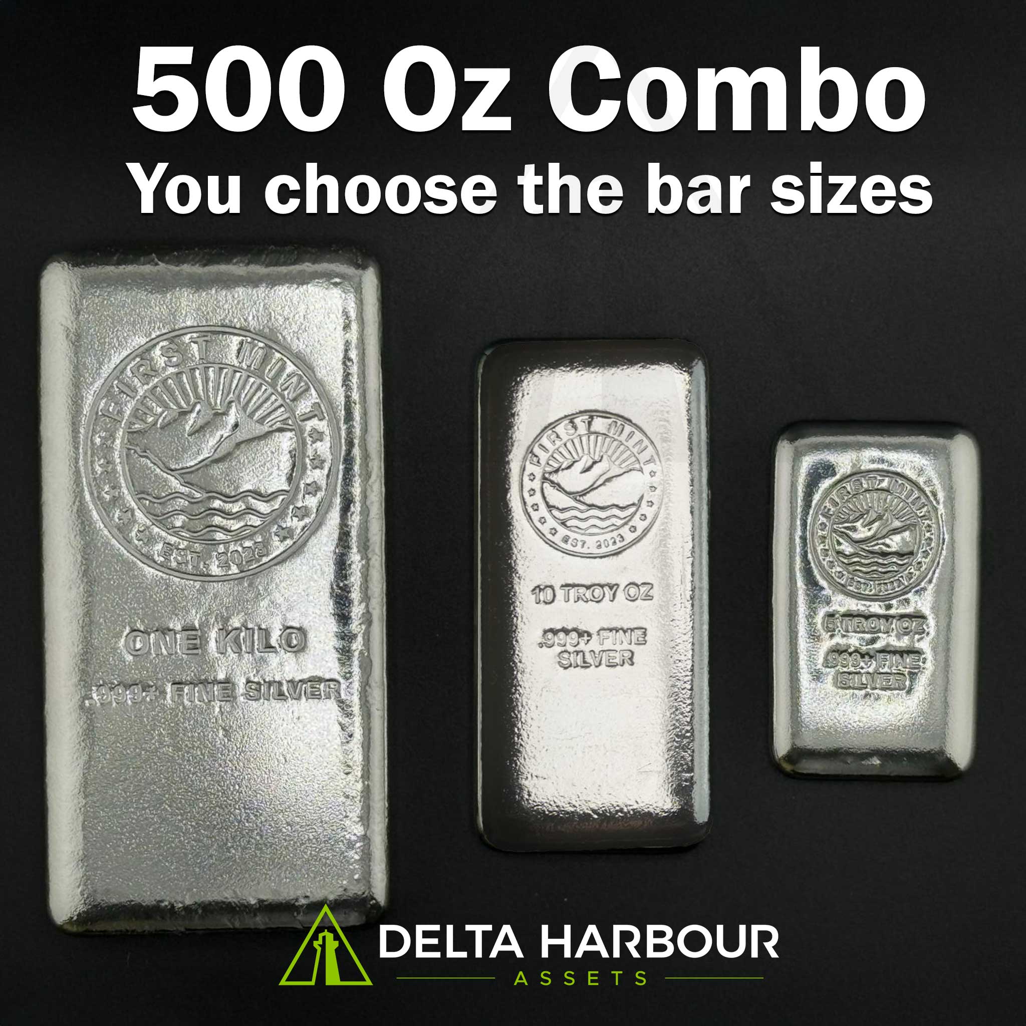 500 Oz First Mint Build Your Own Silver Combo