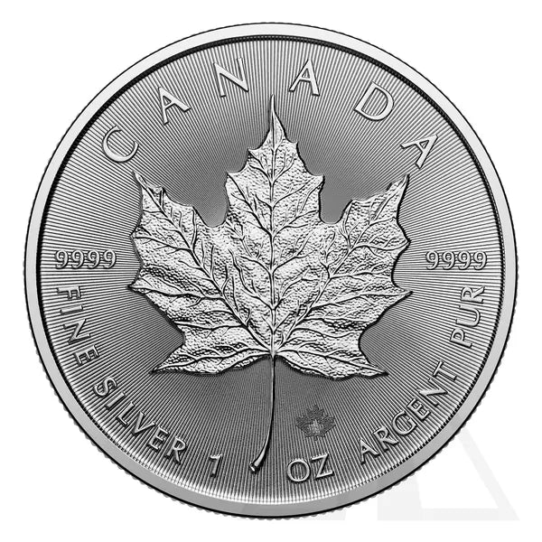 Silver Maple Leaf coin, reverse