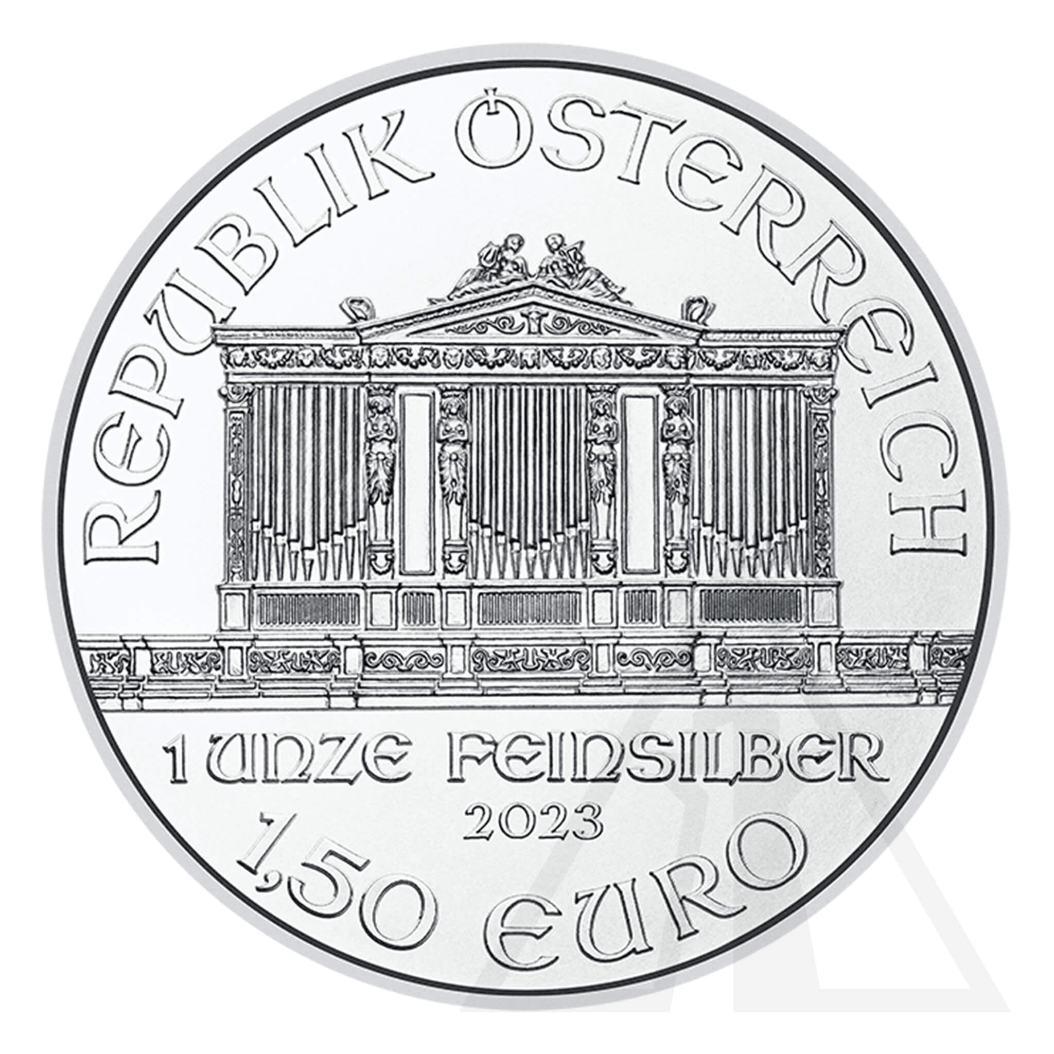 1 Oz Austrian Mint Philharmonic Silver Coin 2025