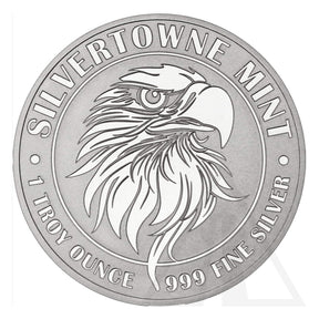 1 Oz Silvertowne Mint Mighty Eagle Silver Round