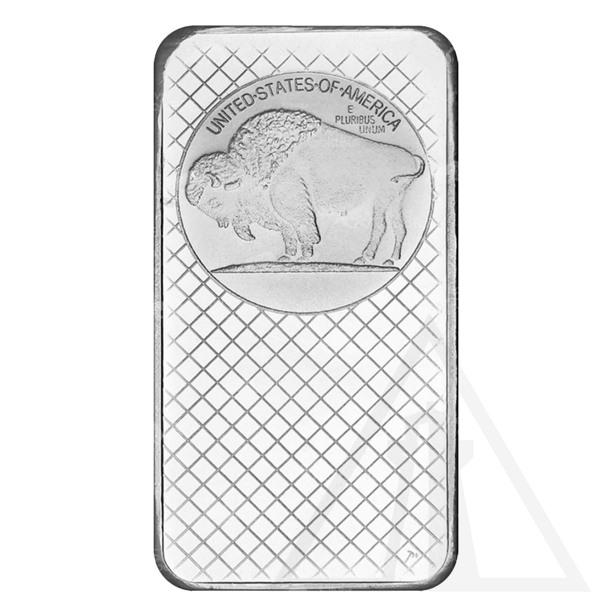 10 Oz Silvertowne Mint Buffalo Silver Bar