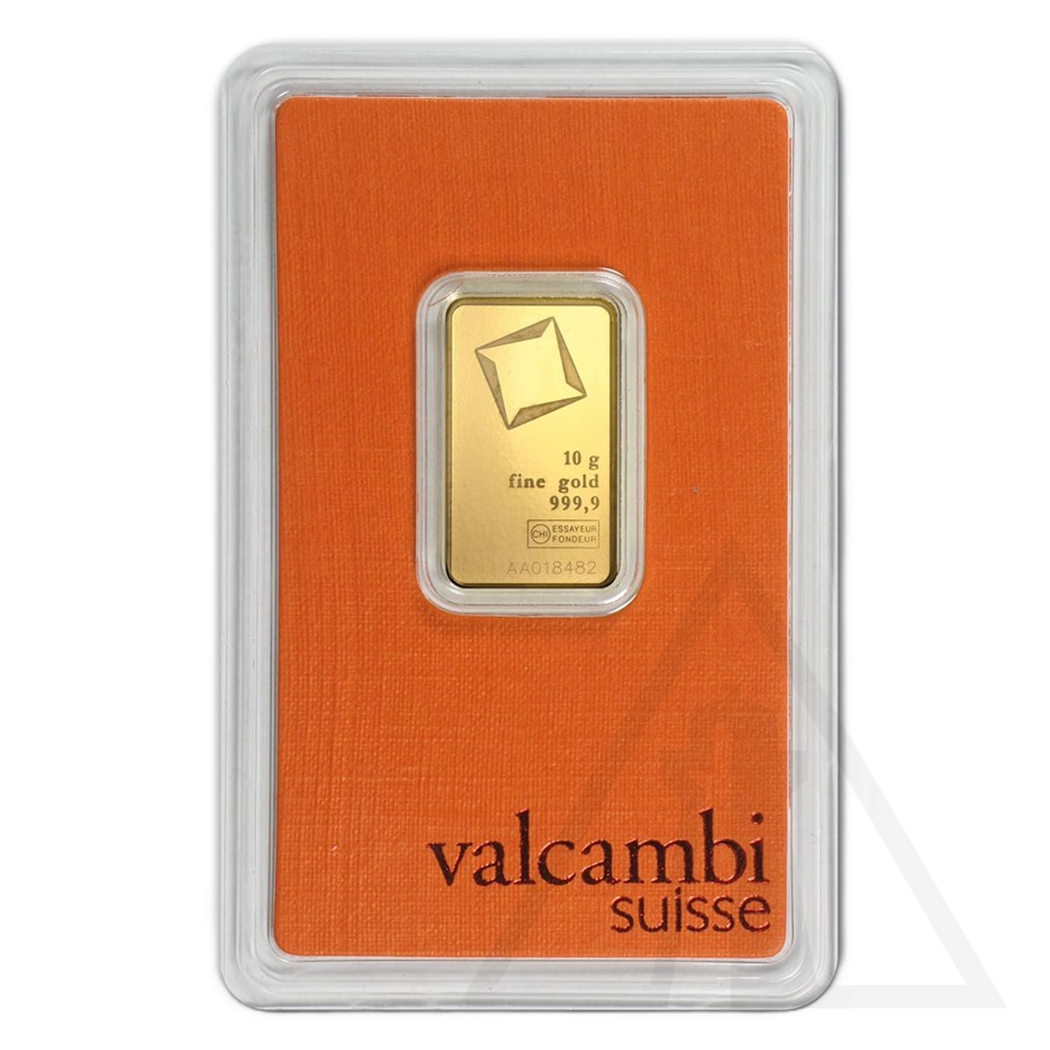 10 gram Valcambi Gold Bar