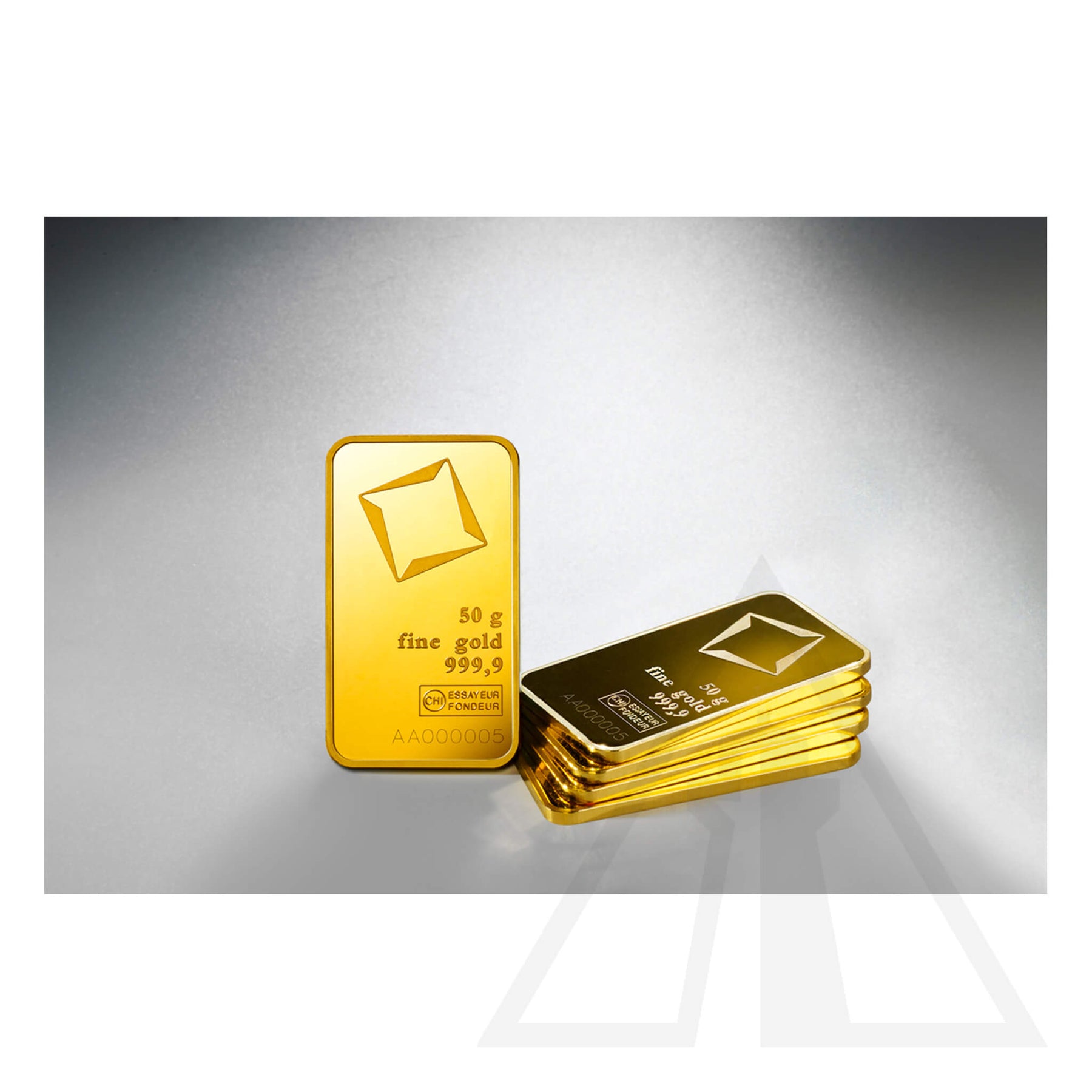 50 gram Valcambi Gold Bar