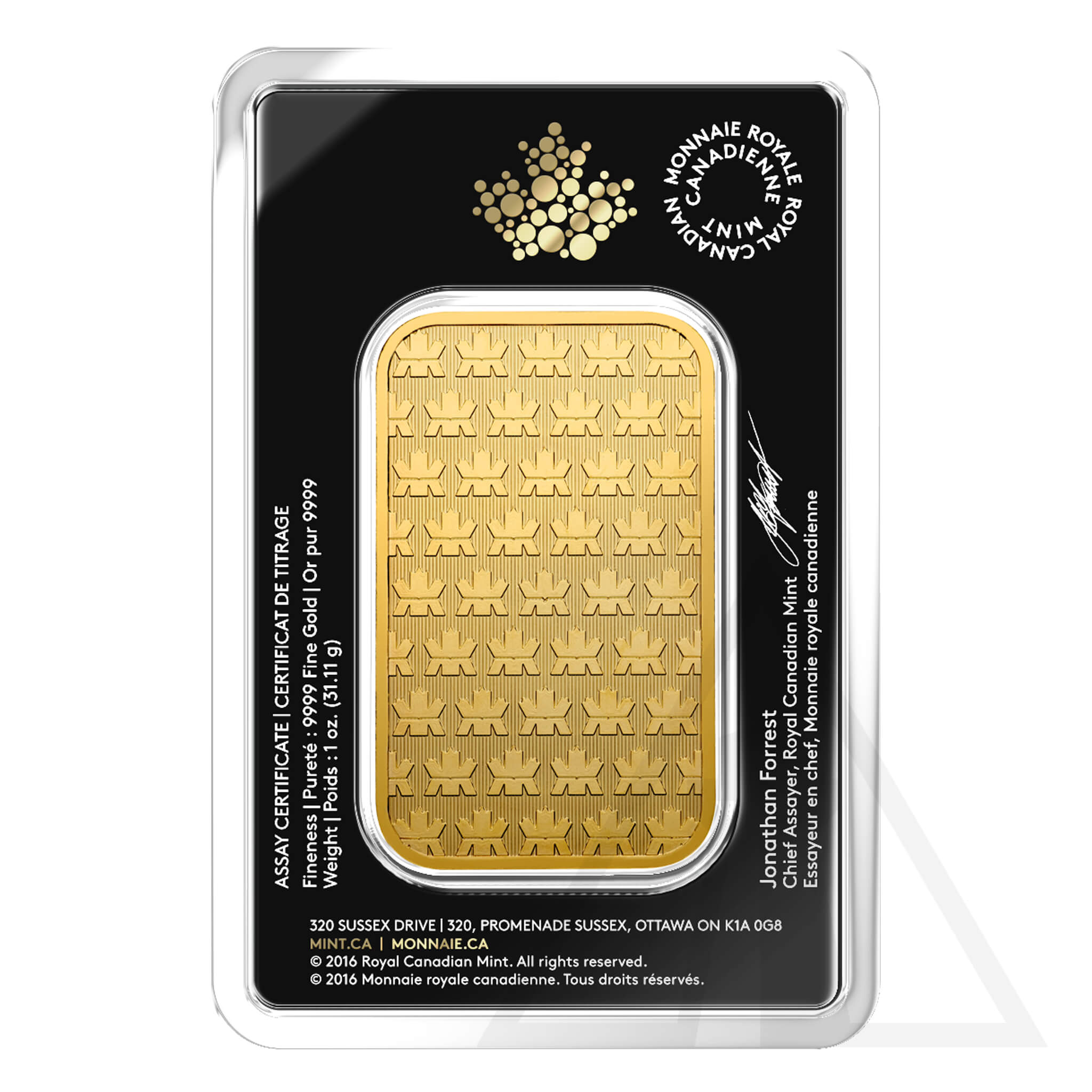 1 Oz RCM Gold Bar